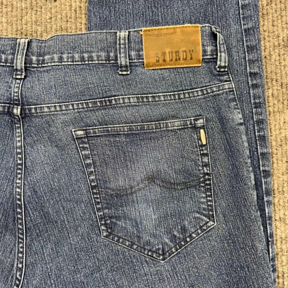 Sturdy Casuals‎ Mens 44 Straight Leg Jeans Medium Wash Rugged Workwear Denim